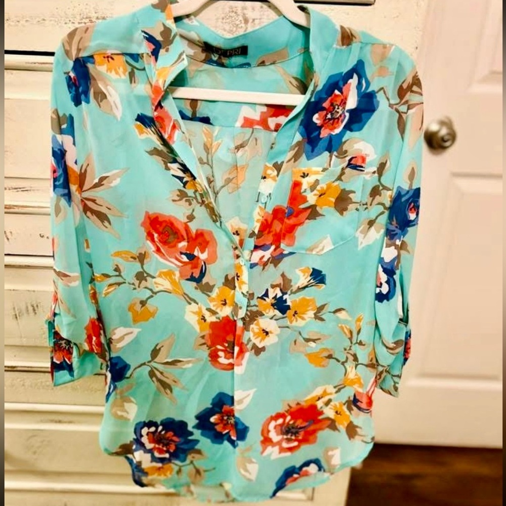 Floral Print Women's Top